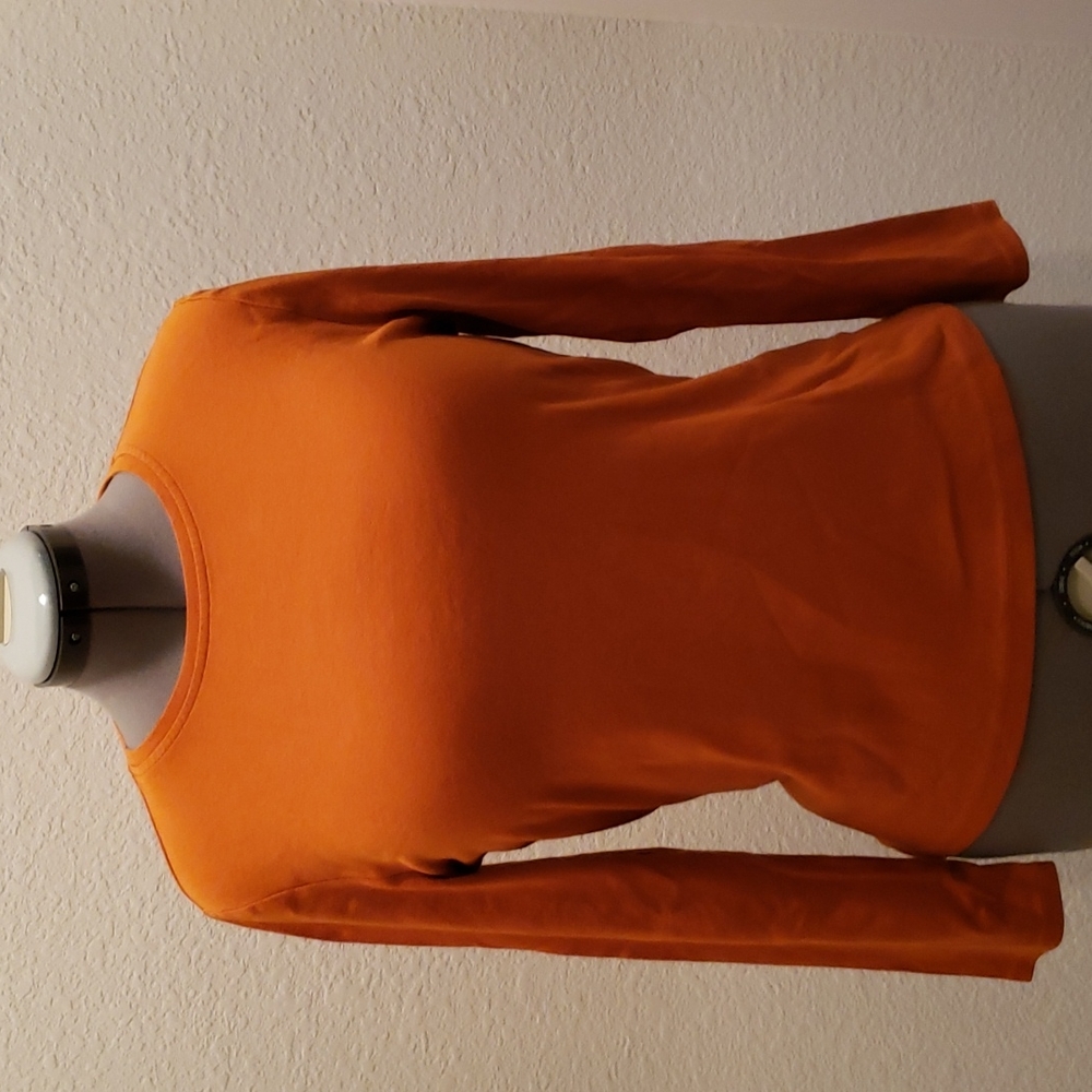 Petite Sophisticate Pumkin Long Sleeve Tshirt
